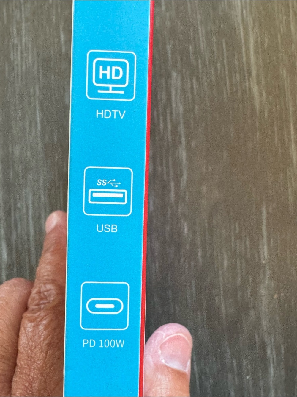 Type-C Multi-Function Adapter for Switch - Red & Blue - Picture 3 of 4